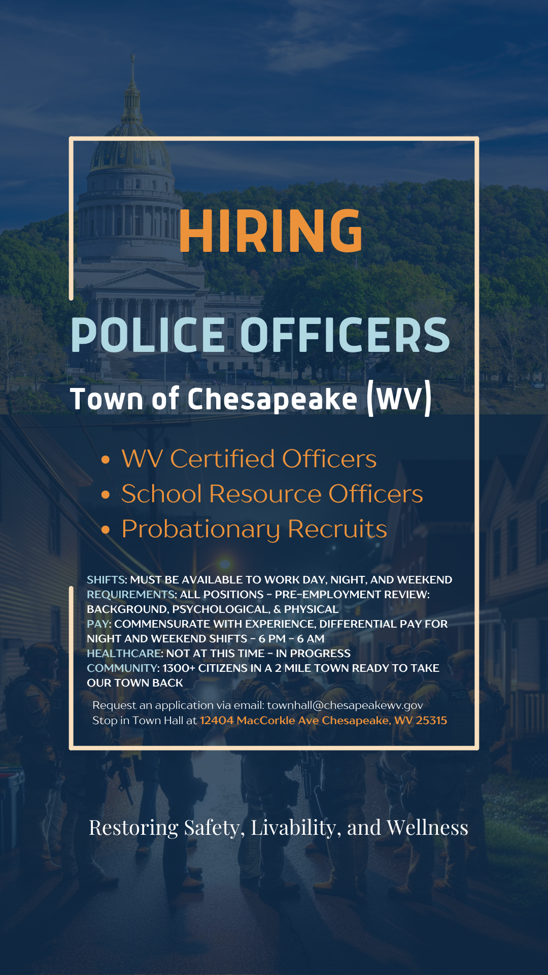 Hiring - Police Force - Town of Chesapeake WV.png